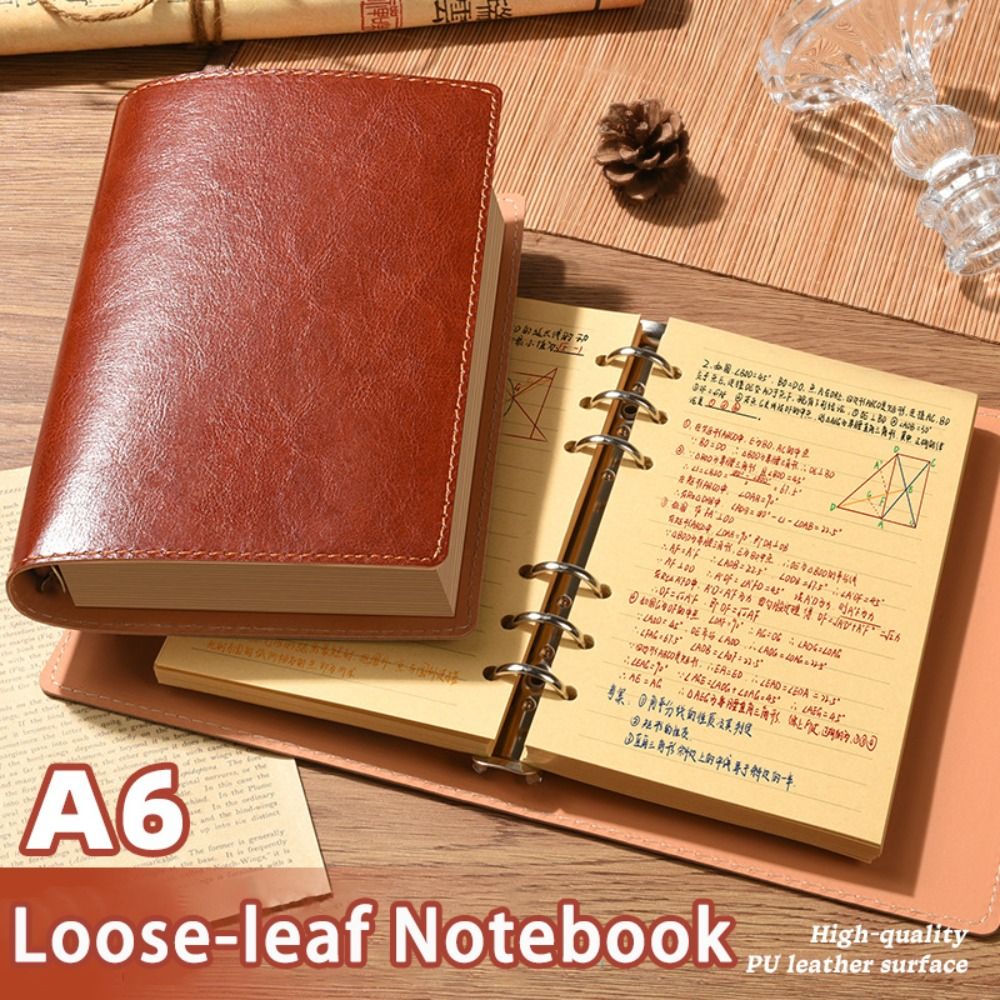 Vintage Leather Journal Notebook - Buku Catatan A5/A6 Baru, Jurnal Perjalanan