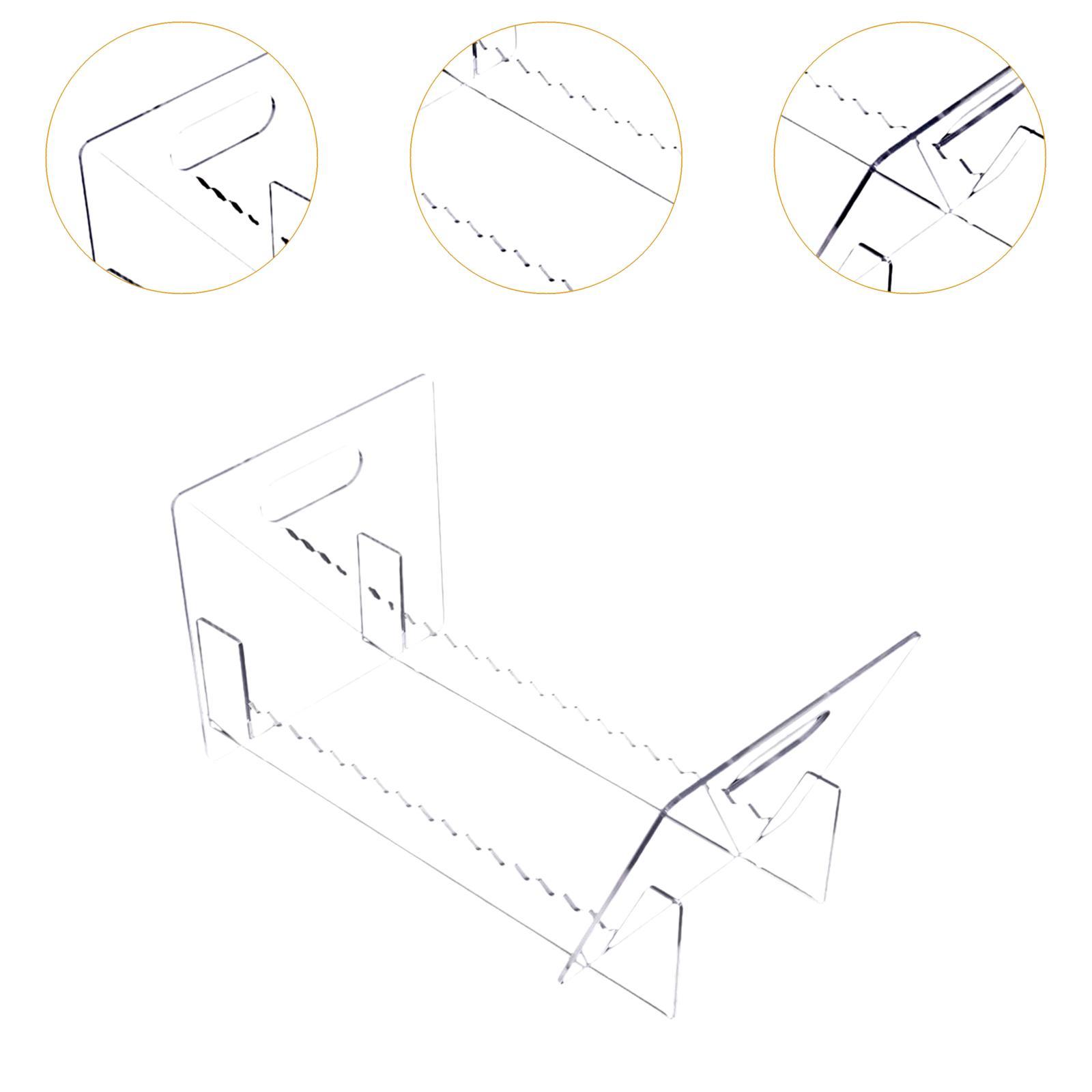 Clear Acrylic Book Stand Holder - Tempat Piringan Hitam Akrilik, Rak Display