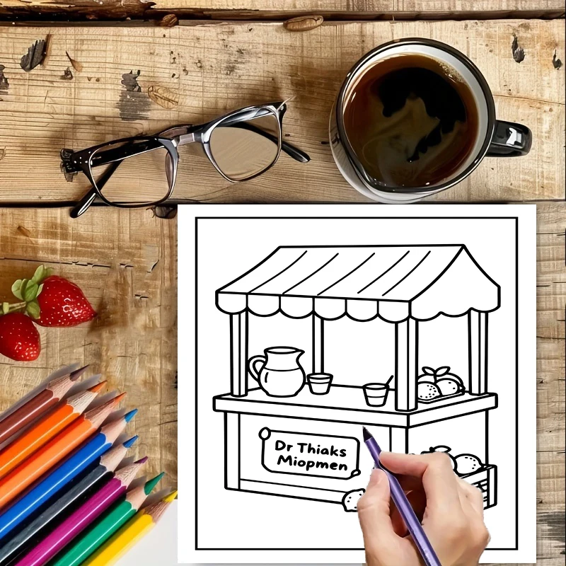 Buku Mewarnai Little Spaces un - Adult Coloring Book Stress Relief ulasan dan harga