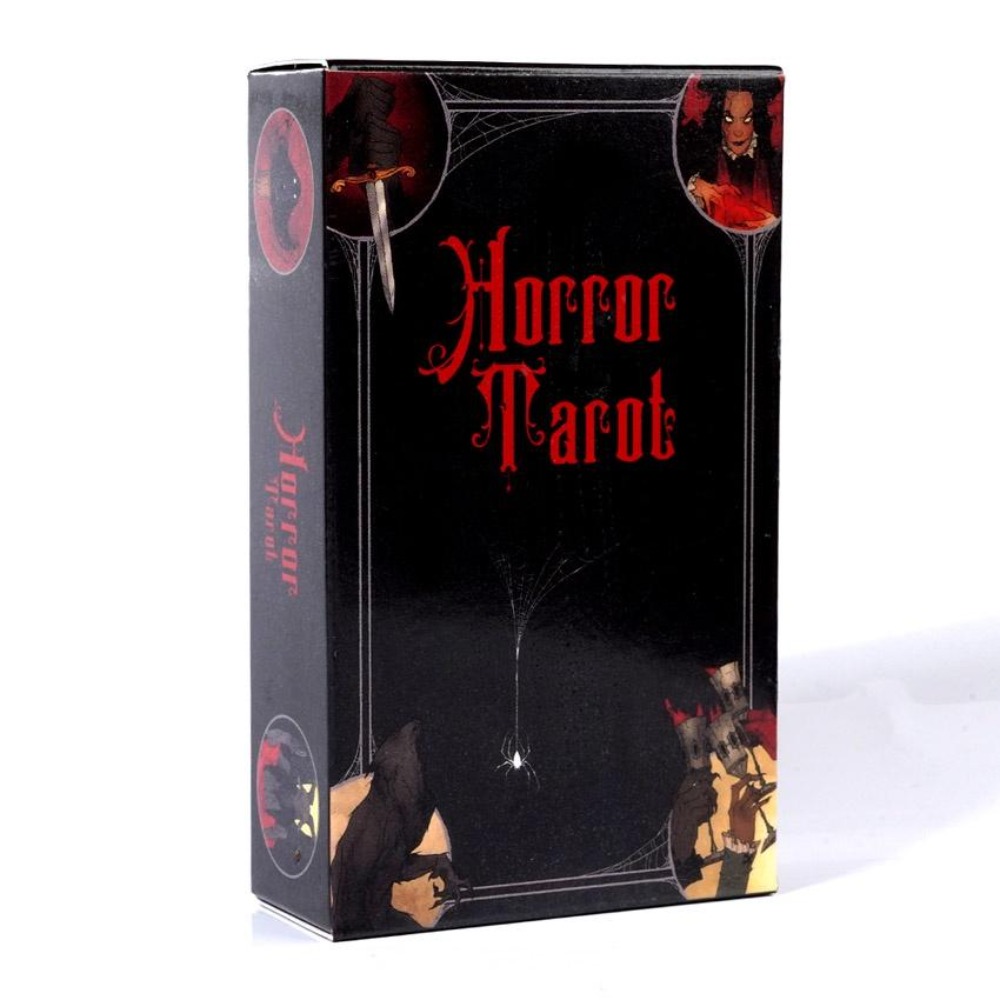 10.3*6cm kartu dek Tarot horor - Tarot Deck With Guidebook ulasan dan harga