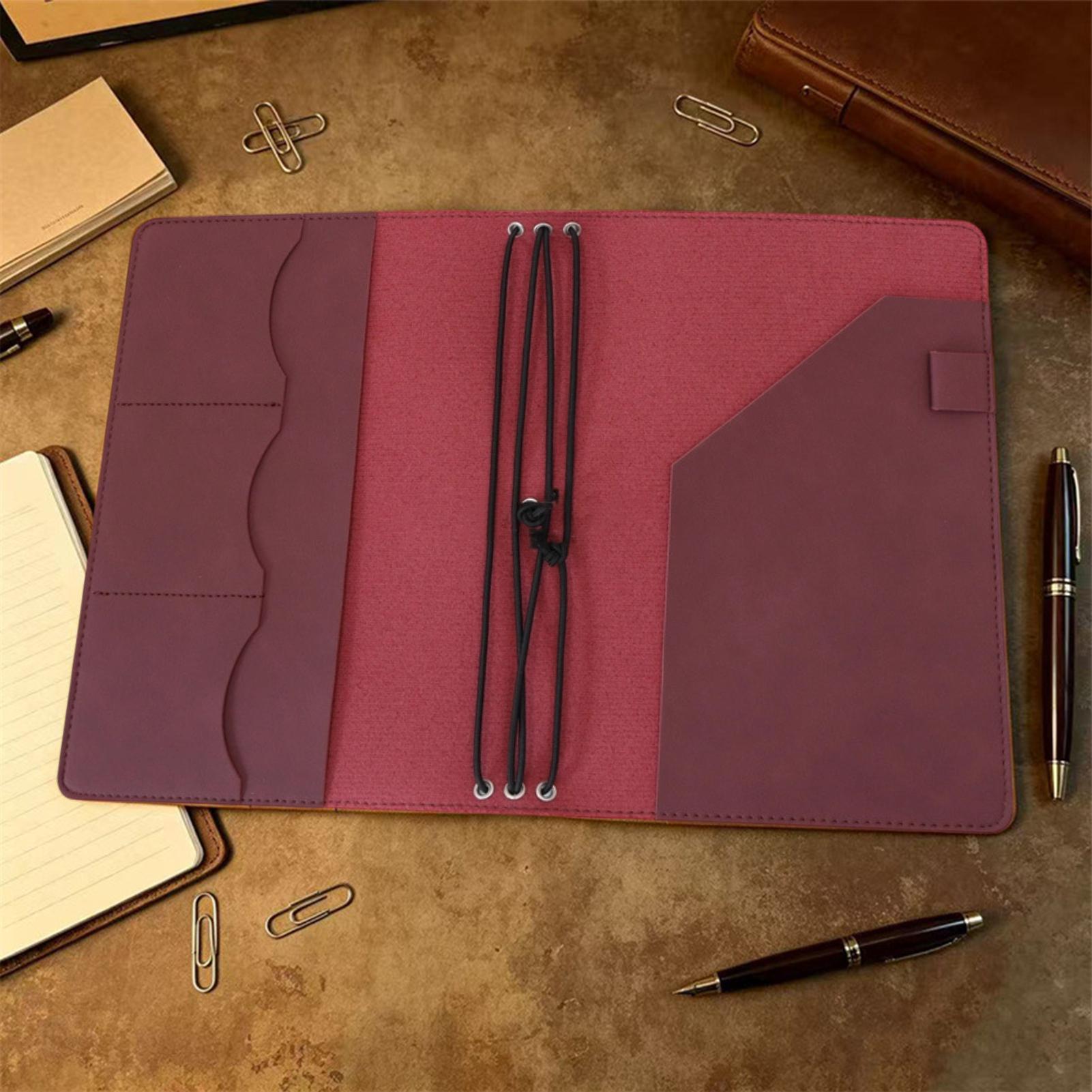 Sampul Jurnal A5, Bahan Kulit  - Vintage Leather Journal Notebook ulasan dan harga