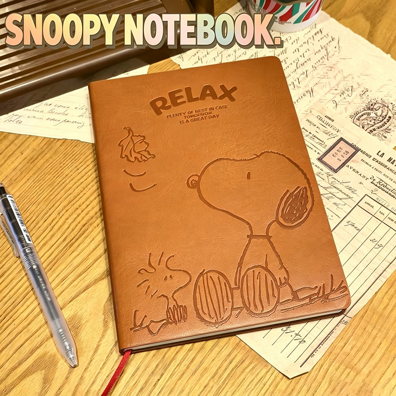 Buku Catatan Kulit Snoopy A5 V - Vintage Leather Journal Notebook ulasan dan harga